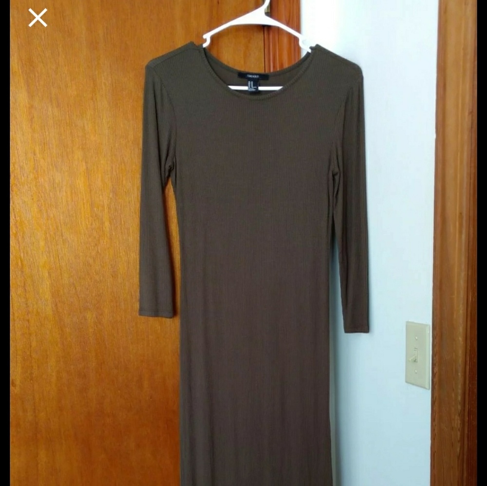 Olive green dress